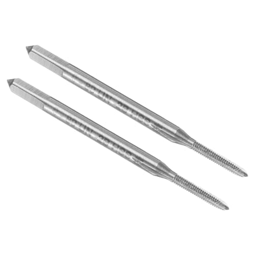 Tarauds à main #0-80 UNF outil de filetage droit acier HSS micro-mécanique et modélisme, x2