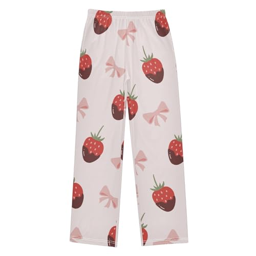 Berry and Bow Boys Pants Boys Athletic Pants Long Pant for Boywith Pockets Wide-Leg Size 6-14Y