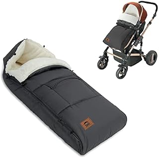 EAQ Cosytoes Footmuff Baby footmuff Fleece Lined Cosytoes Warm Washable Sleeping Bag Universal Pushchair Footmuff (Grey)