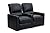 Octane Seating Octane Charger XS300 Leather Home Theater Recliner Set (Row of 2), Black by Octane Seating