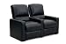 Octane Seating Octane Charger XS300 Leather Home Theater Recliner Set (Row of 2), Black