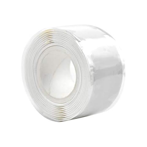 Self Amalgamating Rubber Tape Self Fusing Sealing Tape Waterproof Pipe Repair Tape Electrical Tape Waterproof Sealant Strip Insulation Tape for Pipe Water Hose Leakage Sealing Repairing, 2.5cm * 1m Cover