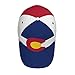 Cute Colorado USA State Flag Hats Fashion Retro Sun Cap Packable Outdoor Flag Baseball Hat for Women Men