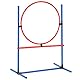 VEVOR Agility Set Hunde, 5-teiliges Set mit verstellbaren hohen Hürden, 6 Slalomstangen, Tunnel, Sprungring, Pausenbox, Pfeife, Faltbarer Schüssel, Hindernisparcours-Set mit Aufbewahrungstaschen