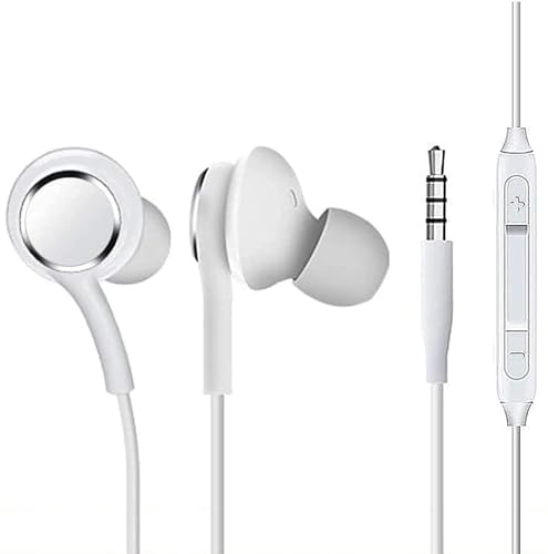 UrbanX Écouteurs stéréo filaires pour Amazon Fire HD 10 Plus (2021) avec microphone et boutons de volume Câble tressé