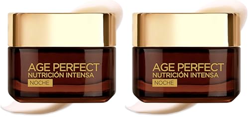 Crema de Noche L'Oreal Men Expert Age Perfect Nutrición Intensa para Piel Madura 2x50ml