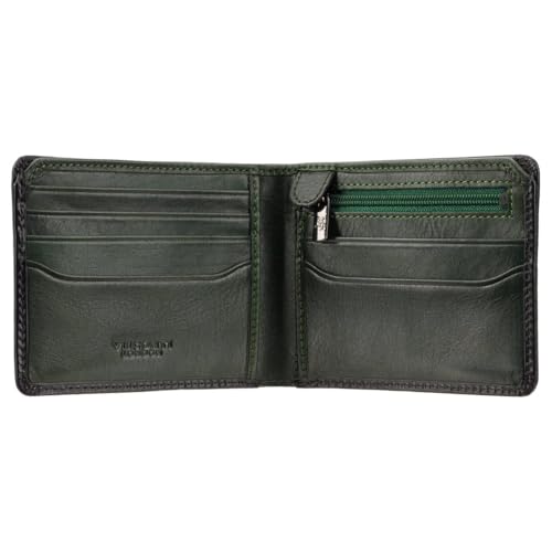 VISCONTI Atelier Collection Roland Leather Wallet RFID Blocking AT63, Burnished Blue (Burnish Green)3