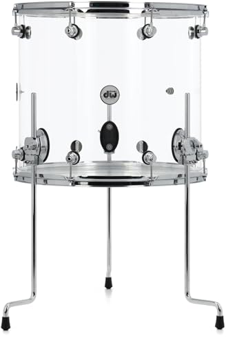 DW Design 16 x 18-inch Clear Acrylic Floor Tom with Legs