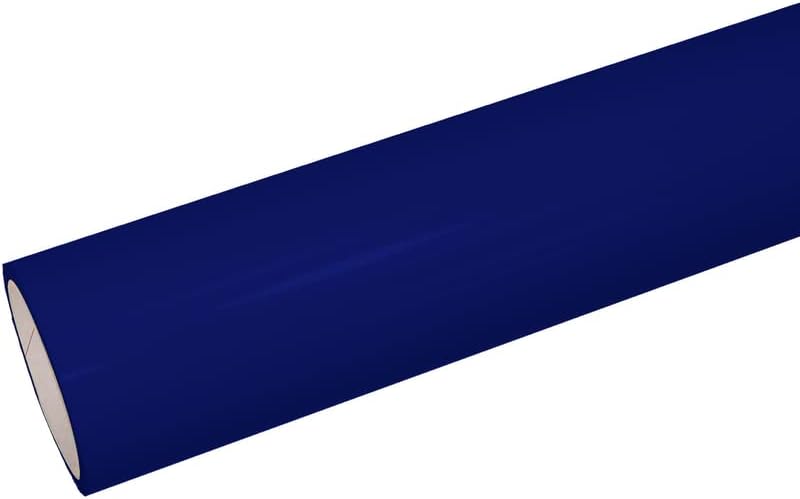 Vinyl Ease 12" x 20 ft Roll Glossy Blue Permanent Adhesive V