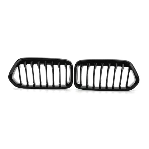 Grille de capot pour BMW X2 F39 remplaçant la calandre d'origine en noir brillant