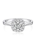 MomentWish D Color Moissanite Halo