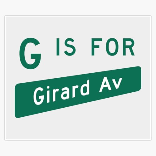 G is for Girard Minneapolis Street Sign Sticker Decal Laptop Car Window Vinyl 5"