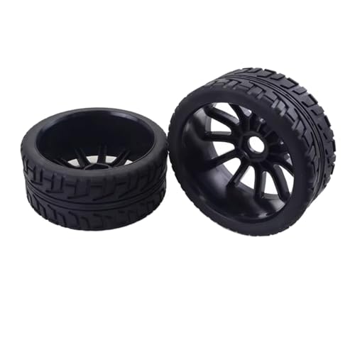 RC�J�[�p�^�C�� For Redcat For HSP For HPI For Hobao For Kyosho For Team For Losi Carson 1/8 RC�J�[�p �S���^�C�� �v���X�`�b�N�z�C�[�� �I�����[�h 2PCS�p�[�c(Black