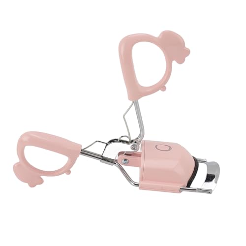 Bigodino per Ciglia Riscaldate, Bigodino di Ciglia Elettriche in Rapido Carico, Arricciatura Duratura di Lunga Durata con Calore Elettrico in Metallo 2 in 1 per Donne e Ragazze (WHITE) (Roseo)