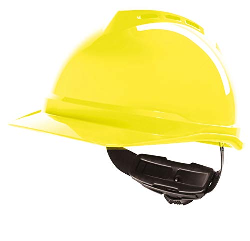MSA V-GARD 500 Vented Safety Helmet Hard Hat MSAGV4 Colour=Hi Viz Yellow
