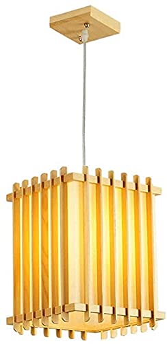 Plafonnier en bois style japonais pour une ambiance chaleureuse dans la chambre