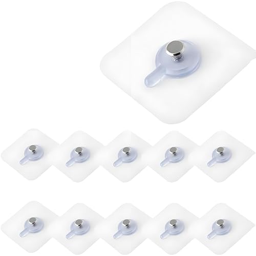 Image of Drill Free Adhesive Hooks, Picture Hangers Without Nails, 10Pcs Nail Free Wall Hangers, Wall Hooks Adhesive for Hanging for Kitchen, Home, Picture Hanging Hardware,Hanging Pictures Without Nail