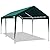 ADVANCE OUTDOOR Adjustable 10x20 ft Heavy Duty Carport Car Canopy Garage Boat Shelter Party Tent, Adjustable Height from 9.5 ft to 11 ft, Green