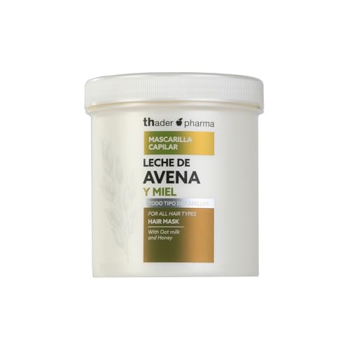 Thader Th Pharma Mascarilla capilar nutritiva con Leche de Avena y Miel para Todo Tipo de Cabellos, 700 ml