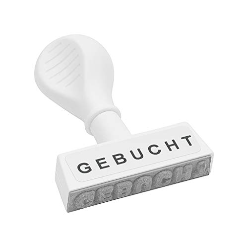 Wedo 19312 Lagertext Stempel Gebucht, Kunststoff, Abdruckbreite...