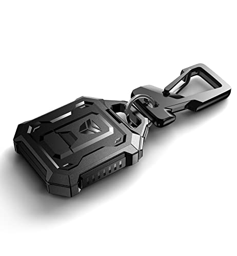 Housse pour Airtag Dexnor noire avec protection intégrale 360 et sangle