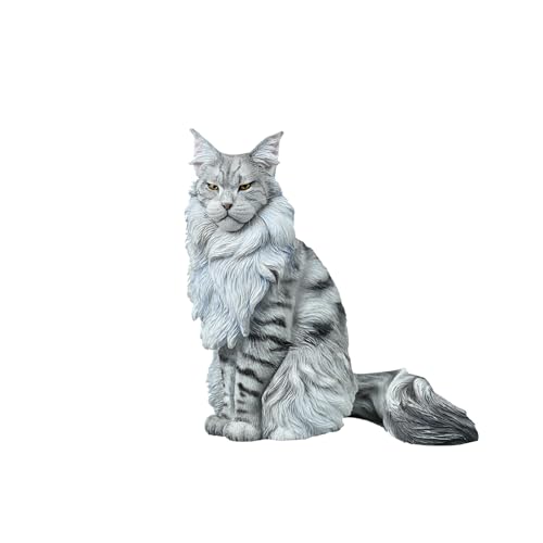 Statue de chat Maine figurine décorative pour sublimer une table nue