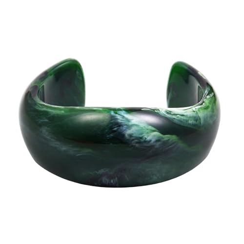 Bracelet en résine acrylique acétate chiné haut de gamme effet écaille