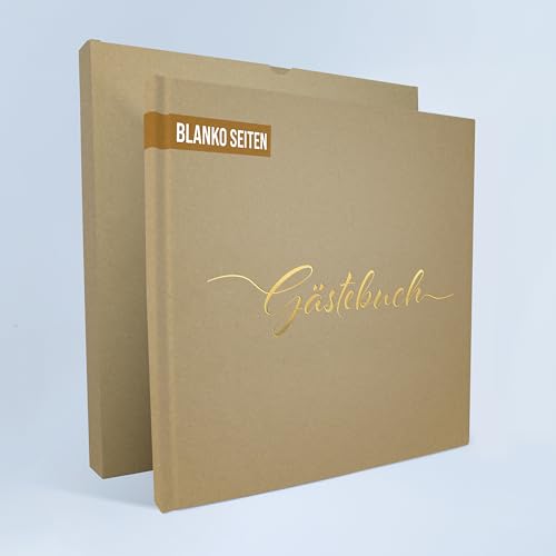 colortouch Gastenboek voor bruiloft, 100 blanco pagina's, vintage gastenboek, hoogwaardig bruiloftsgastenboek, premium papieren bruiloftsboek, hardcover, gastenboek voor verjaardag, doop, feest