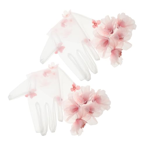 Largos de tul COLLBATH, 1 par de guantes elegantes para ceremonias y eventos