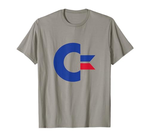 COMMODORE - C64 - Letra mayúscula azul y rojo Camiseta