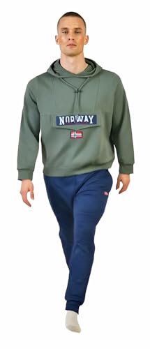 Survêtement homme en molleton ensemble sport coton combinaison hiver