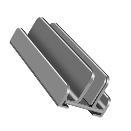 Soporte de laptop de escritorio de aluminio ajustable gris