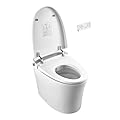 VEVOR Smart Toilet, Elongated Modern Toilet with Heated Seat, Air Drying, Auto Freshening System and Clean Nozzle, Easy Operated Toilet with LED Digital Display & Remote Control for Bathrooms