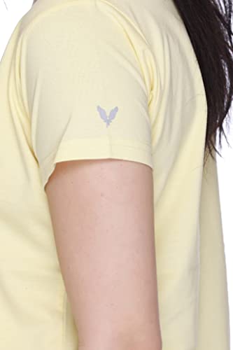 Image of GODFREY Women Round Neck Half Sleeve Cotton T Shirts