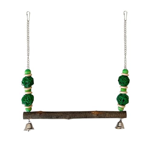 Image of Bird Swing Conure Toys, Parrot Climbing Hammock for Parakeet, Lovebird, Budgie, Cockatiel, Conure, Small Birds
