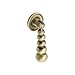 Mewutal 2pcs Solid Brass Cabinet Knobs Bronze Drop Pulls Vintage Drawer Pendant Knobs Decorative Dresser Handles for Cupboard Wardrobe, with Screws (Bronze)