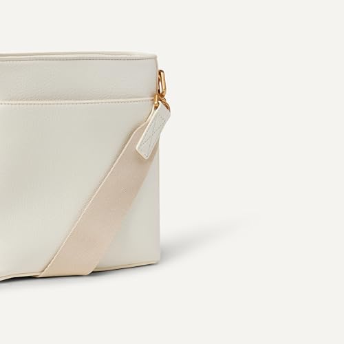 Amazon Essentials Women's Faux Leather Slim Crossbody Bag, Ecru, One Size - image 3