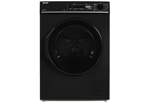 Sharp KD-PRO9S7GBB-DE Wäschetrockner, 9kg, B, WiFi, 15 Trockenprogramme inkl. 30-Minuten-Schnelltrockenprogramm, Schwarz