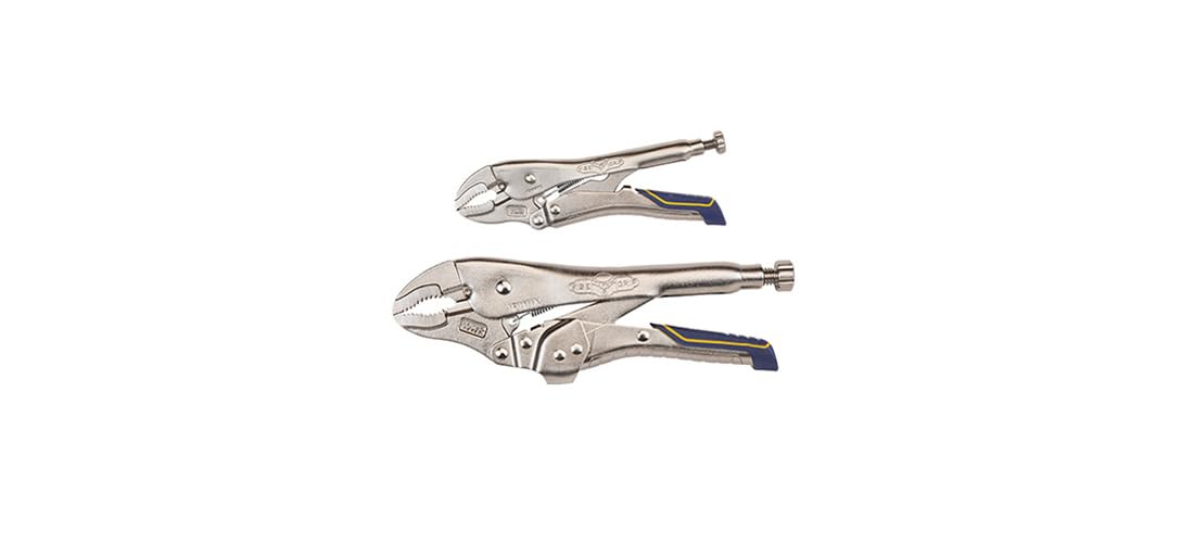 VISE-GRIP Locking Pliers Combo Pack, Curved Jaw, 7-Inch & 10-Inch (IRHT82590)