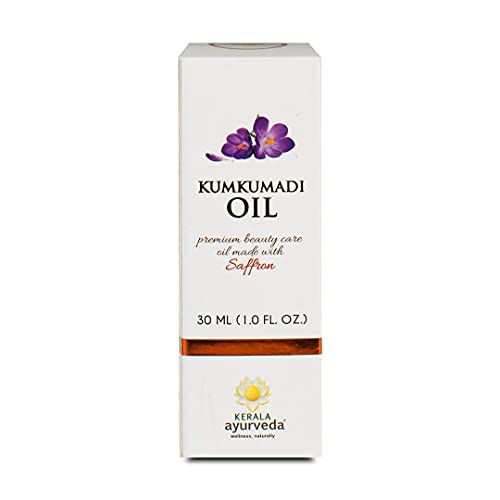 Kerala Ayurveda - Huile de Kumkumadi traditionnelle pour le visage - avec safran, bois de santal et manjistha pour une peau saine, radieuse et naturellement éclatante - 30 ml Cover