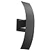 Quorum 9722-69 Contemporary Modern LED Wall Sconce from Curvo Collection in Black Finish,