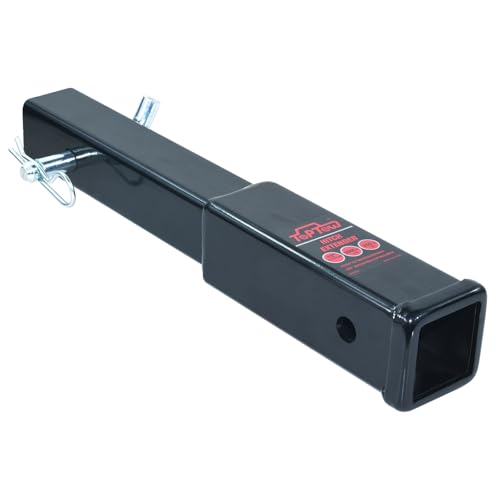 image for TOPTOW Trailer Hitch Extender, 12-inch Extension Length, Fits 2-inch R