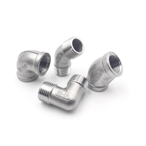 Codo 90 acero inoxidable 1-1/4 BSP para tubería de cocina y baño 6