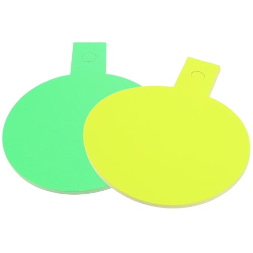 ABOOFAN Étiquettes de Prix en Papier Fluorescent et Dirigent 40 Feuilles Créatives Attirent L'attention pour Commerce en Carnaval ou Collecte de Fonds