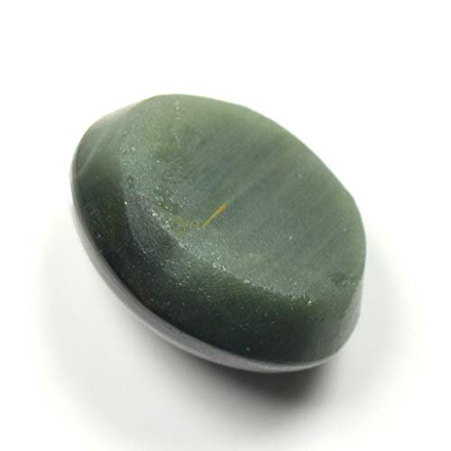 Gemsonclick 11X9 Mm Original Cat's Eye Stone Green Oval Cabochon Loose Gemstone For Jewellery Making #TOP3