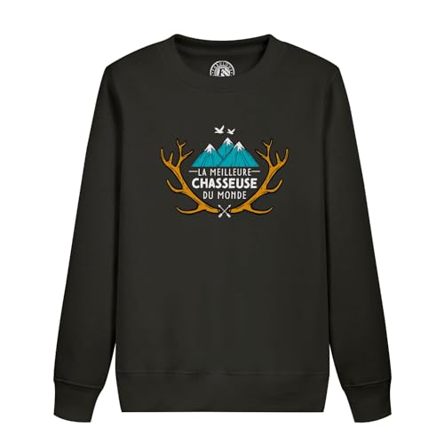 Sweatshirt enfant la meilleure chasseuse du monde pour protéger votre fille du froid