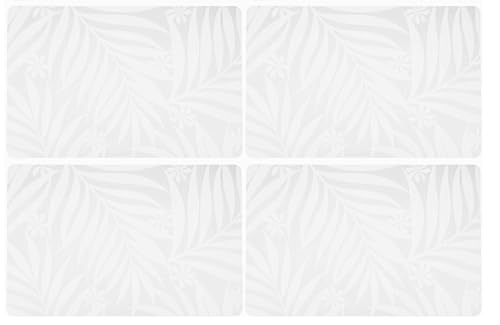 Translucent Placemat Pikake & Palm Leaves Set of 4