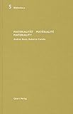 Materialitat/Materialite/Materiality: Andrea Bassi, Roberto Carella (Bibliotheca)