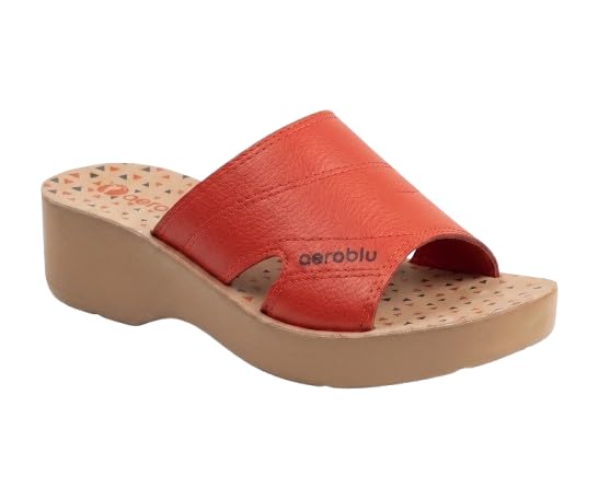 aeroblu Comfortable Platform Heels for Women | Anti-Skid & Durable Wedge Mid Heel Slipper for Girls | Ideal for Party, Ethnic and Daily use-picture-21