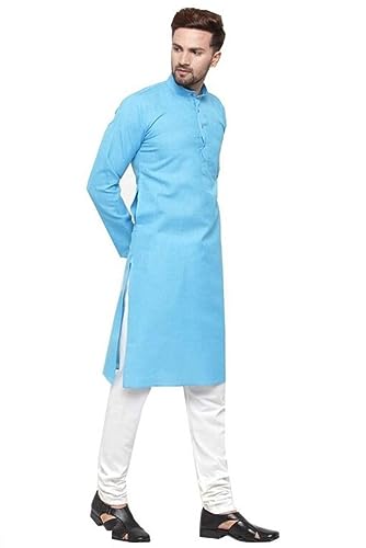 Image of Men Boys Ethnic Cotton Kurta(ONLY Kurta)